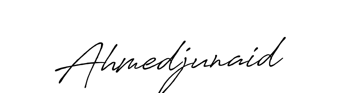 Design your own signature with our free online signature maker. With this signature software, you can create a handwritten (Antro_Vectra_Bolder) signature for name Ahmedjunaid. Ahmedjunaid signature style 7 images and pictures png