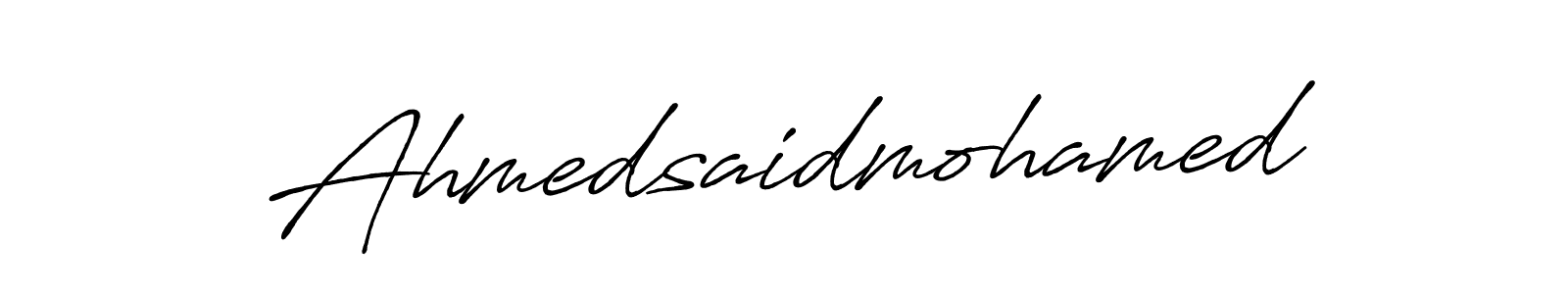 Use a signature maker to create a handwritten signature online. With this signature software, you can design (Antro_Vectra_Bolder) your own signature for name Ahmedsaidmohamed. Ahmedsaidmohamed signature style 7 images and pictures png