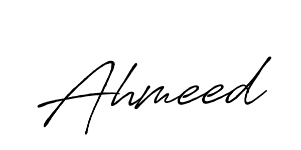 Design your own signature with our free online signature maker. With this signature software, you can create a handwritten (Antro_Vectra_Bolder) signature for name Ahmeed. Ahmeed signature style 7 images and pictures png