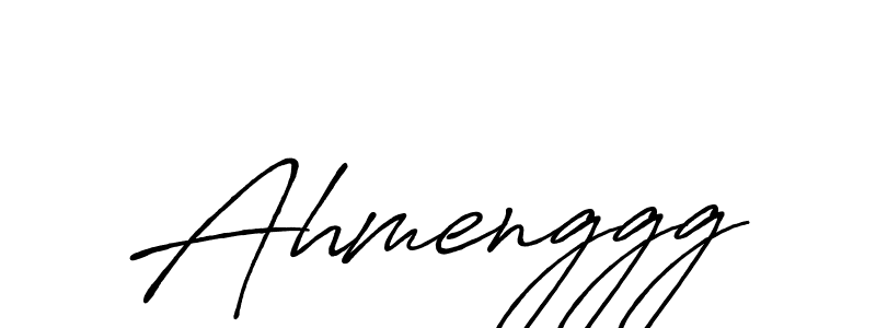 Also we have Ahmenggg name is the best signature style. Create professional handwritten signature collection using Antro_Vectra_Bolder autograph style. Ahmenggg signature style 7 images and pictures png
