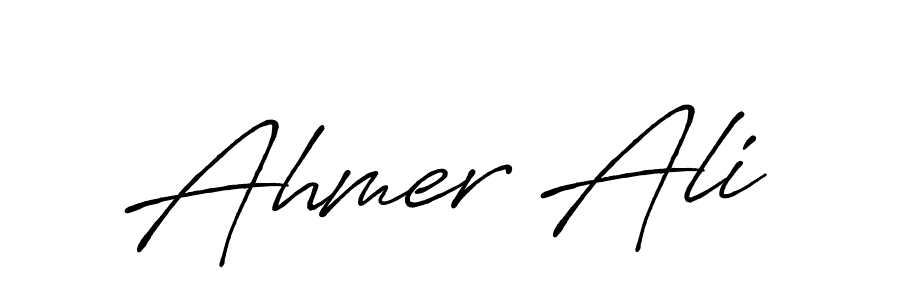 Also You can easily find your signature by using the search form. We will create Ahmer Ali name handwritten signature images for you free of cost using Antro_Vectra_Bolder sign style. Ahmer Ali signature style 7 images and pictures png