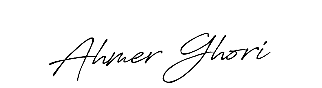 Once you've used our free online signature maker to create your best signature Antro_Vectra_Bolder style, it's time to enjoy all of the benefits that Ahmer Ghori name signing documents. Ahmer Ghori signature style 7 images and pictures png