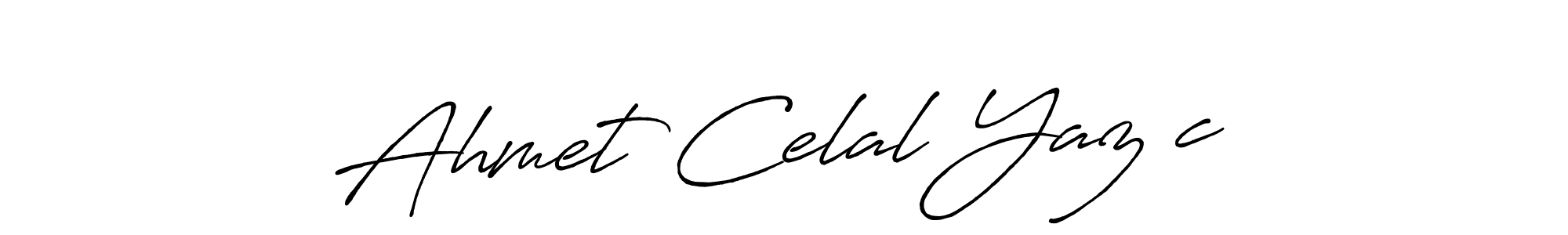 Also we have Ahmet Celal Yazıcı name is the best signature style. Create professional handwritten signature collection using Antro_Vectra_Bolder autograph style. Ahmet Celal Yazıcı signature style 7 images and pictures png