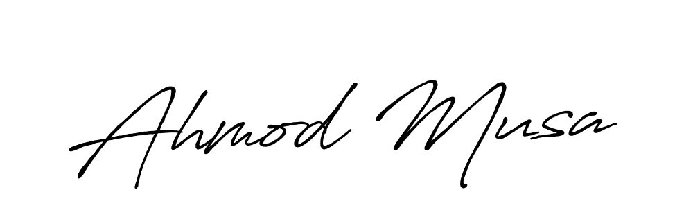 Ahmod Musa stylish signature style. Best Handwritten Sign (Antro_Vectra_Bolder) for my name. Handwritten Signature Collection Ideas for my name Ahmod Musa. Ahmod Musa signature style 7 images and pictures png