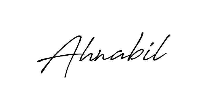 if you are searching for the best signature style for your name Ahnabil. so please give up your signature search. here we have designed multiple signature styles  using Antro_Vectra_Bolder. Ahnabil signature style 7 images and pictures png