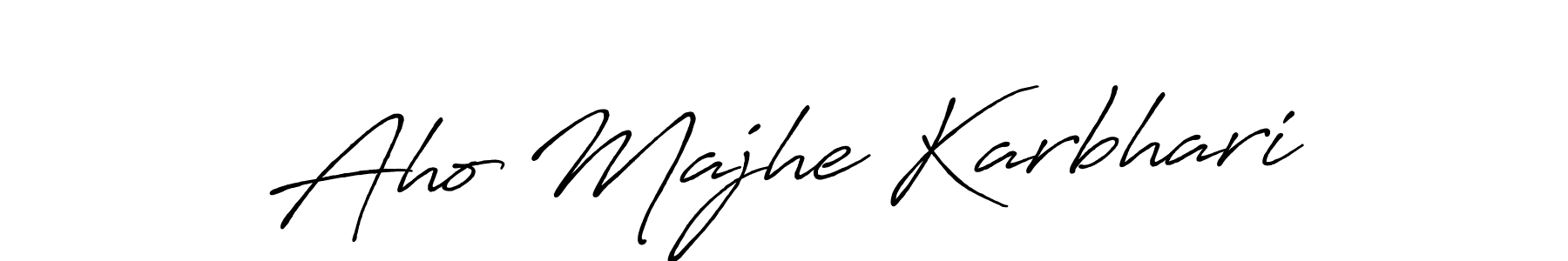 You can use this online signature creator to create a handwritten signature for the name Aho Majhe Karbhari. This is the best online autograph maker. Aho Majhe Karbhari signature style 7 images and pictures png