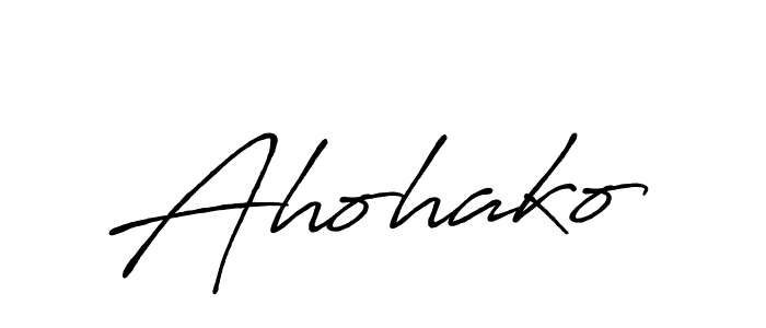 It looks lik you need a new signature style for name Ahohako. Design unique handwritten (Antro_Vectra_Bolder) signature with our free signature maker in just a few clicks. Ahohako signature style 7 images and pictures png