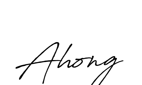 Create a beautiful signature design for name Ahong. With this signature (Antro_Vectra_Bolder) fonts, you can make a handwritten signature for free. Ahong signature style 7 images and pictures png