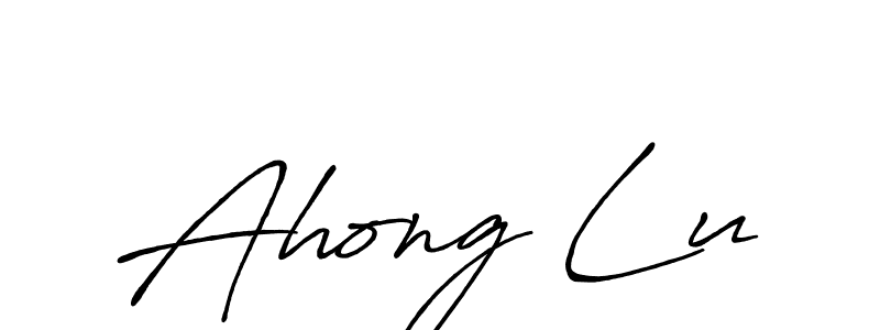 Antro_Vectra_Bolder is a professional signature style that is perfect for those who want to add a touch of class to their signature. It is also a great choice for those who want to make their signature more unique. Get Ahong Lu name to fancy signature for free. Ahong Lu signature style 7 images and pictures png