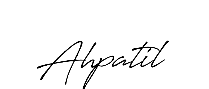 Once you've used our free online signature maker to create your best signature Antro_Vectra_Bolder style, it's time to enjoy all of the benefits that Ahpatil name signing documents. Ahpatil signature style 7 images and pictures png