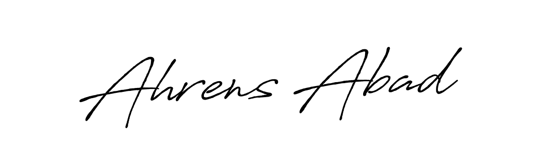 It looks lik you need a new signature style for name Ahrens Abad. Design unique handwritten (Antro_Vectra_Bolder) signature with our free signature maker in just a few clicks. Ahrens Abad signature style 7 images and pictures png