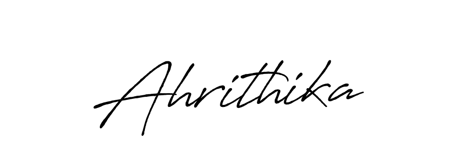 Design your own signature with our free online signature maker. With this signature software, you can create a handwritten (Antro_Vectra_Bolder) signature for name Ahrithika. Ahrithika signature style 7 images and pictures png