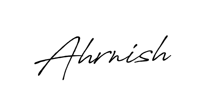 You should practise on your own different ways (Antro_Vectra_Bolder) to write your name (Ahrnish) in signature. don't let someone else do it for you. Ahrnish signature style 7 images and pictures png