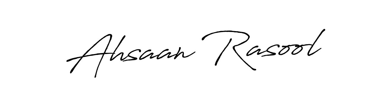 Similarly Antro_Vectra_Bolder is the best handwritten signature design. Signature creator online .You can use it as an online autograph creator for name Ahsaan Rasool. Ahsaan Rasool signature style 7 images and pictures png