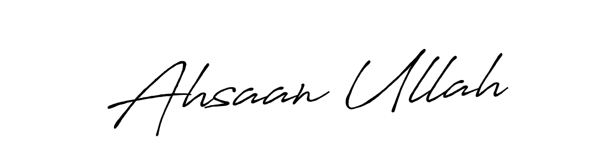 How to make Ahsaan Ullah signature? Antro_Vectra_Bolder is a professional autograph style. Create handwritten signature for Ahsaan Ullah name. Ahsaan Ullah signature style 7 images and pictures png