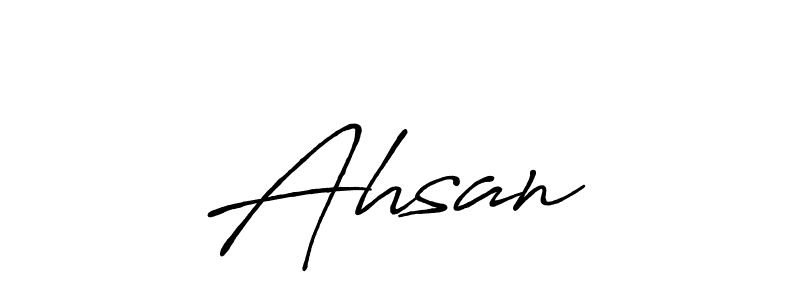 How to make Ahsan… signature? Antro_Vectra_Bolder is a professional autograph style. Create handwritten signature for Ahsan… name. Ahsan… signature style 7 images and pictures png