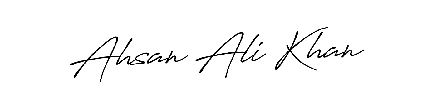 How to make Ahsan Ali Khan signature? Antro_Vectra_Bolder is a professional autograph style. Create handwritten signature for Ahsan Ali Khan name. Ahsan Ali Khan signature style 7 images and pictures png