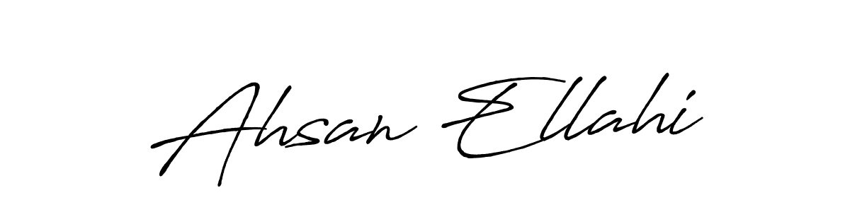This is the best signature style for the Ahsan Ellahi name. Also you like these signature font (Antro_Vectra_Bolder). Mix name signature. Ahsan Ellahi signature style 7 images and pictures png
