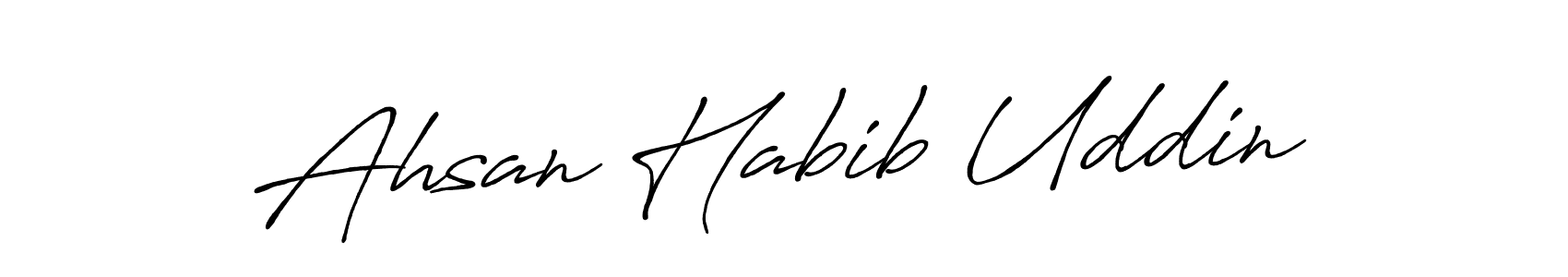 Make a beautiful signature design for name Ahsan Habib Uddin. Use this online signature maker to create a handwritten signature for free. Ahsan Habib Uddin signature style 7 images and pictures png