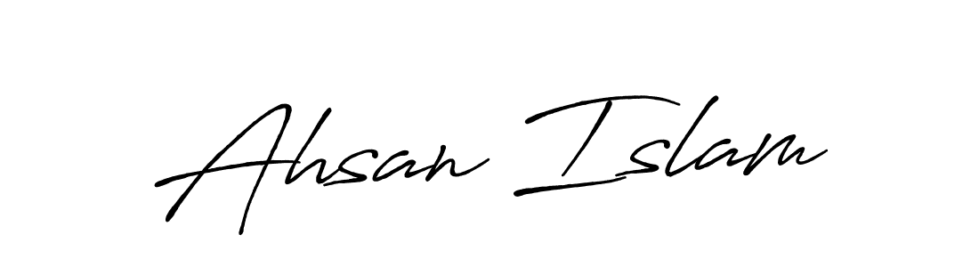 How to make Ahsan Islam signature? Antro_Vectra_Bolder is a professional autograph style. Create handwritten signature for Ahsan Islam name. Ahsan Islam signature style 7 images and pictures png