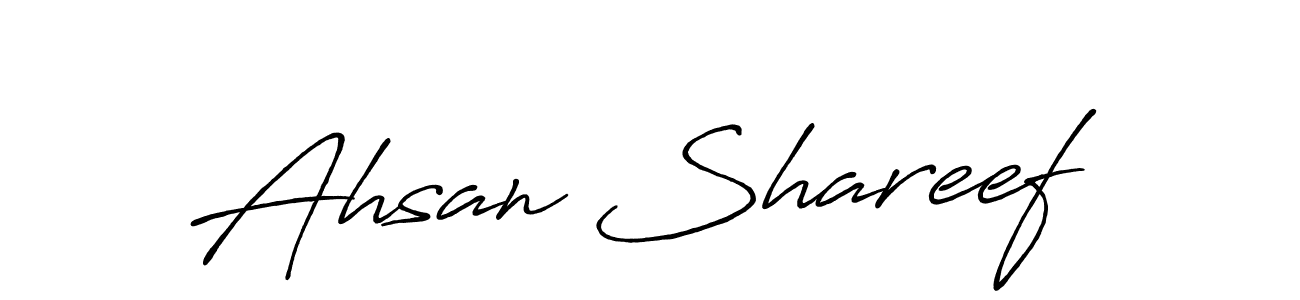 How to Draw Ahsan Shareef signature style? Antro_Vectra_Bolder is a latest design signature styles for name Ahsan Shareef. Ahsan Shareef signature style 7 images and pictures png