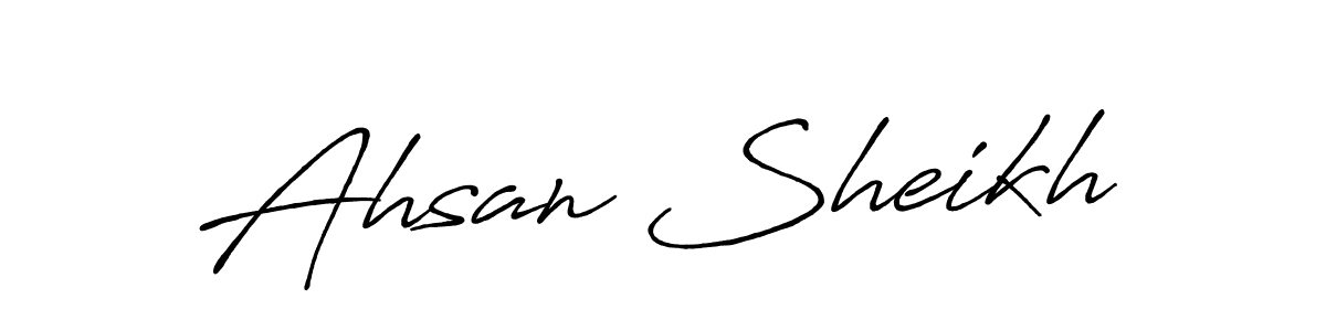 How to Draw Ahsan Sheikh signature style? Antro_Vectra_Bolder is a latest design signature styles for name Ahsan Sheikh. Ahsan Sheikh signature style 7 images and pictures png