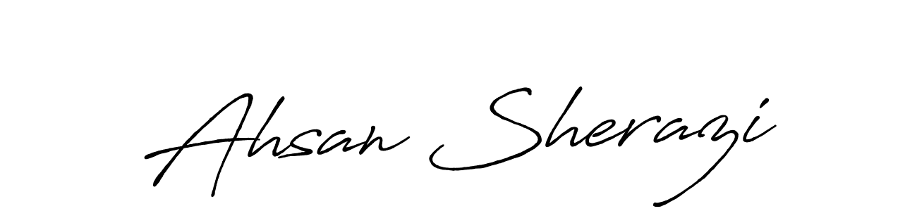 It looks lik you need a new signature style for name Ahsan Sherazi. Design unique handwritten (Antro_Vectra_Bolder) signature with our free signature maker in just a few clicks. Ahsan Sherazi signature style 7 images and pictures png