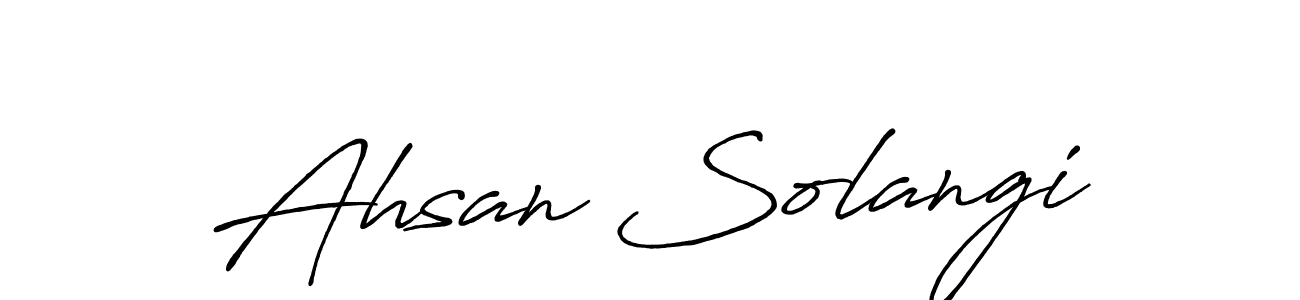 Make a beautiful signature design for name Ahsan Solangi. Use this online signature maker to create a handwritten signature for free. Ahsan Solangi signature style 7 images and pictures png