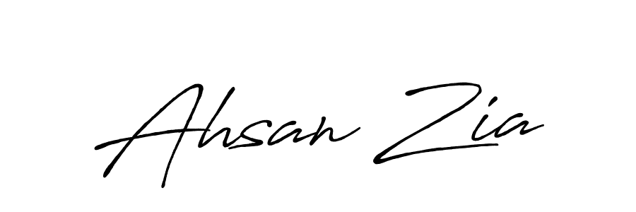 You should practise on your own different ways (Antro_Vectra_Bolder) to write your name (Ahsan Zia) in signature. don't let someone else do it for you. Ahsan Zia signature style 7 images and pictures png