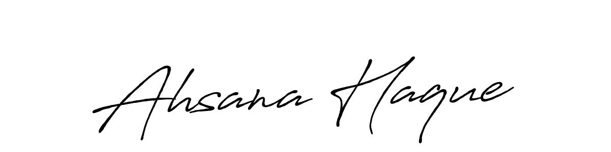 Use a signature maker to create a handwritten signature online. With this signature software, you can design (Antro_Vectra_Bolder) your own signature for name Ahsana Haque. Ahsana Haque signature style 7 images and pictures png