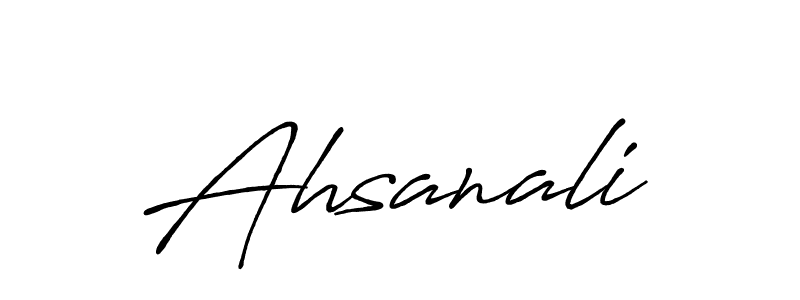 You should practise on your own different ways (Antro_Vectra_Bolder) to write your name (Ahsanali) in signature. don't let someone else do it for you. Ahsanali signature style 7 images and pictures png