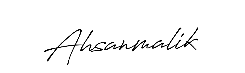 Design your own signature with our free online signature maker. With this signature software, you can create a handwritten (Antro_Vectra_Bolder) signature for name Ahsanmalik. Ahsanmalik signature style 7 images and pictures png