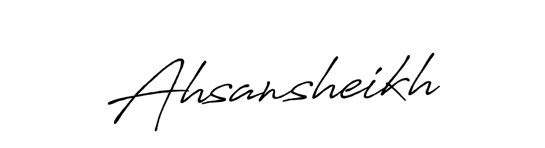 The best way (Antro_Vectra_Bolder) to make a short signature is to pick only two or three words in your name. The name Ahsansheikh include a total of six letters. For converting this name. Ahsansheikh signature style 7 images and pictures png