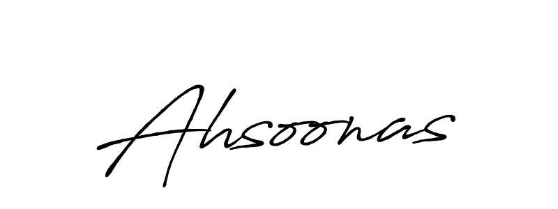 if you are searching for the best signature style for your name Ahsoonas. so please give up your signature search. here we have designed multiple signature styles  using Antro_Vectra_Bolder. Ahsoonas signature style 7 images and pictures png