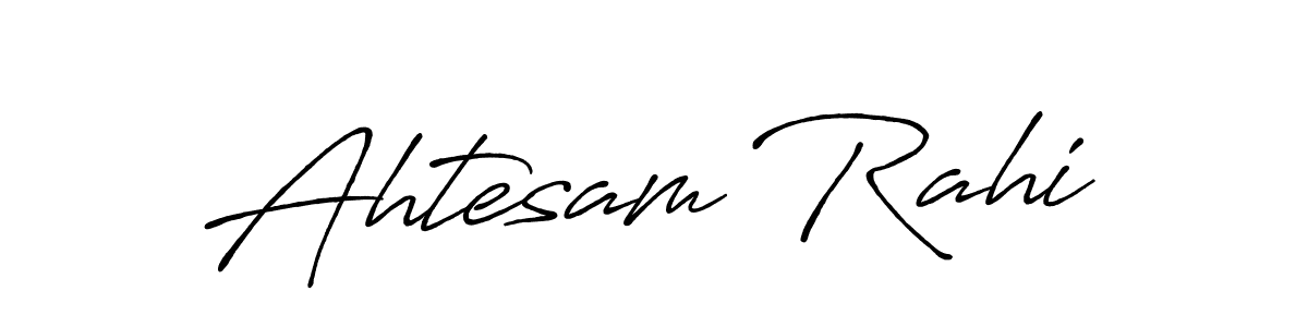Similarly Antro_Vectra_Bolder is the best handwritten signature design. Signature creator online .You can use it as an online autograph creator for name Ahtesam Rahi. Ahtesam Rahi signature style 7 images and pictures png