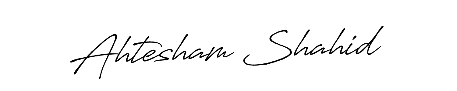 Ahtesham Shahid stylish signature style. Best Handwritten Sign (Antro_Vectra_Bolder) for my name. Handwritten Signature Collection Ideas for my name Ahtesham Shahid. Ahtesham Shahid signature style 7 images and pictures png