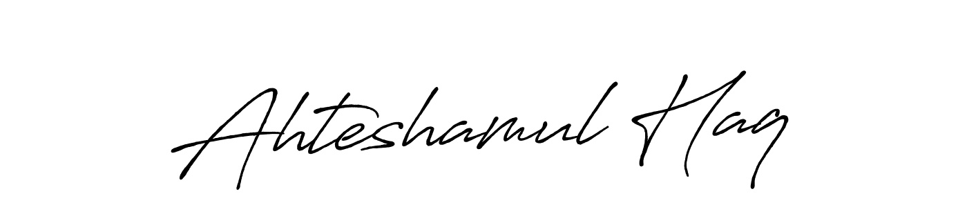 Ahteshamul Haq stylish signature style. Best Handwritten Sign (Antro_Vectra_Bolder) for my name. Handwritten Signature Collection Ideas for my name Ahteshamul Haq. Ahteshamul Haq signature style 7 images and pictures png