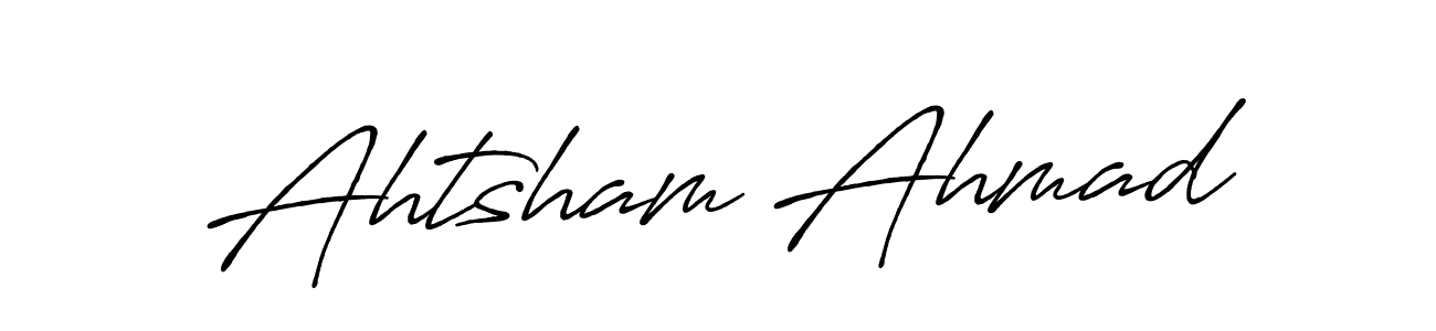 Make a short Ahtsham Ahmad signature style. Manage your documents anywhere anytime using Antro_Vectra_Bolder. Create and add eSignatures, submit forms, share and send files easily. Ahtsham Ahmad signature style 7 images and pictures png