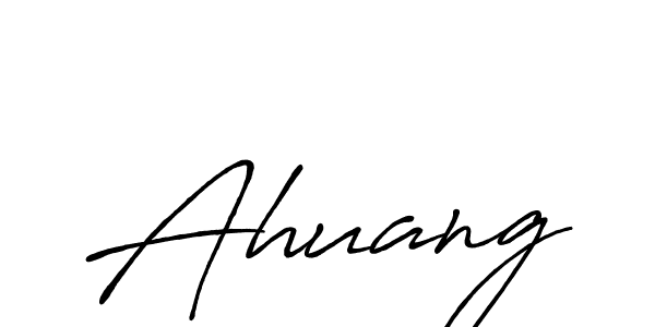 Make a beautiful signature design for name Ahuang. With this signature (Antro_Vectra_Bolder) style, you can create a handwritten signature for free. Ahuang signature style 7 images and pictures png