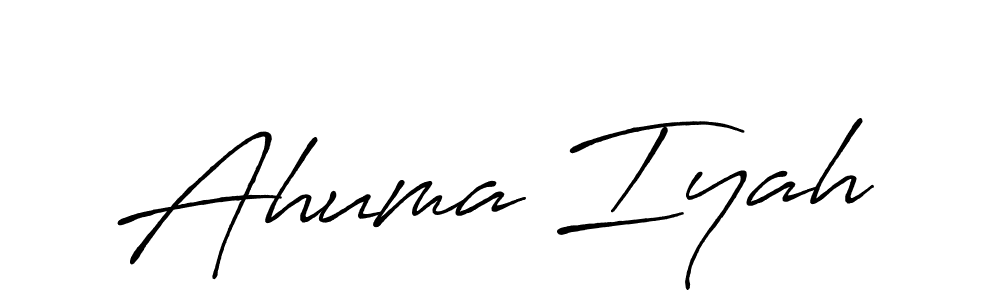 How to make Ahuma Iyah signature? Antro_Vectra_Bolder is a professional autograph style. Create handwritten signature for Ahuma Iyah name. Ahuma Iyah signature style 7 images and pictures png