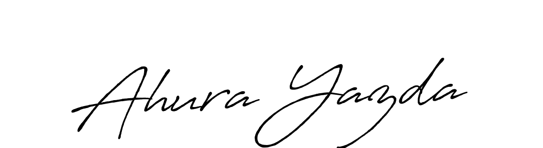 Design your own signature with our free online signature maker. With this signature software, you can create a handwritten (Antro_Vectra_Bolder) signature for name Ahura Yazda. Ahura Yazda signature style 7 images and pictures png