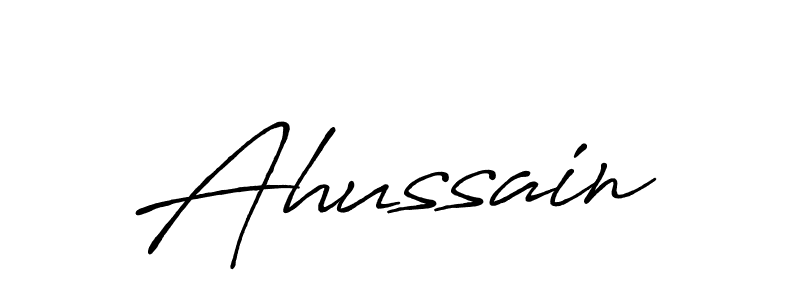 if you are searching for the best signature style for your name Ahussain. so please give up your signature search. here we have designed multiple signature styles  using Antro_Vectra_Bolder. Ahussain signature style 7 images and pictures png