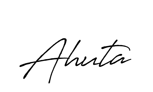 Make a short Ahuta signature style. Manage your documents anywhere anytime using Antro_Vectra_Bolder. Create and add eSignatures, submit forms, share and send files easily. Ahuta signature style 7 images and pictures png