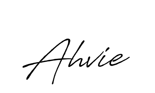 Ahvie stylish signature style. Best Handwritten Sign (Antro_Vectra_Bolder) for my name. Handwritten Signature Collection Ideas for my name Ahvie. Ahvie signature style 7 images and pictures png