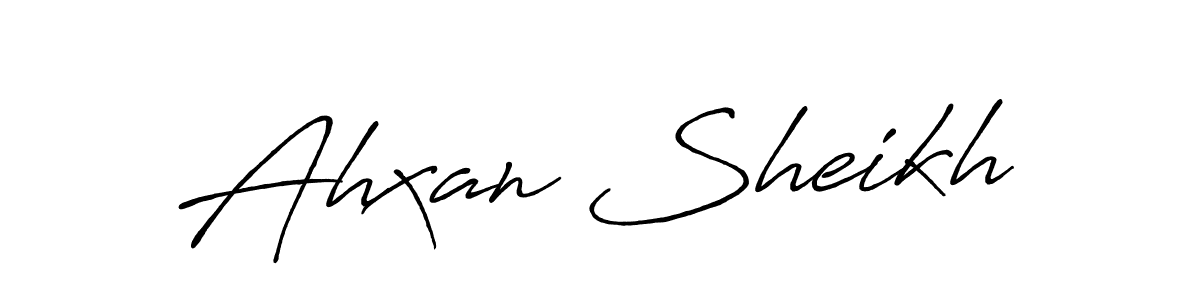 Make a beautiful signature design for name Ahxan Sheikh. Use this online signature maker to create a handwritten signature for free. Ahxan Sheikh signature style 7 images and pictures png