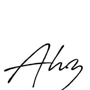 if you are searching for the best signature style for your name Ahz. so please give up your signature search. here we have designed multiple signature styles  using Antro_Vectra_Bolder. Ahz signature style 7 images and pictures png