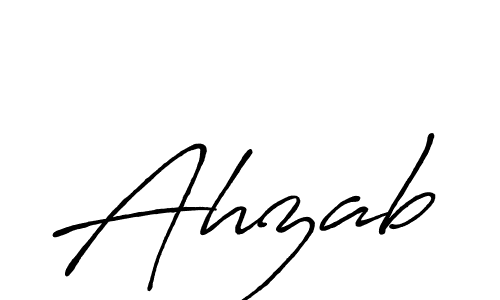 How to make Ahzab signature? Antro_Vectra_Bolder is a professional autograph style. Create handwritten signature for Ahzab name. Ahzab signature style 7 images and pictures png