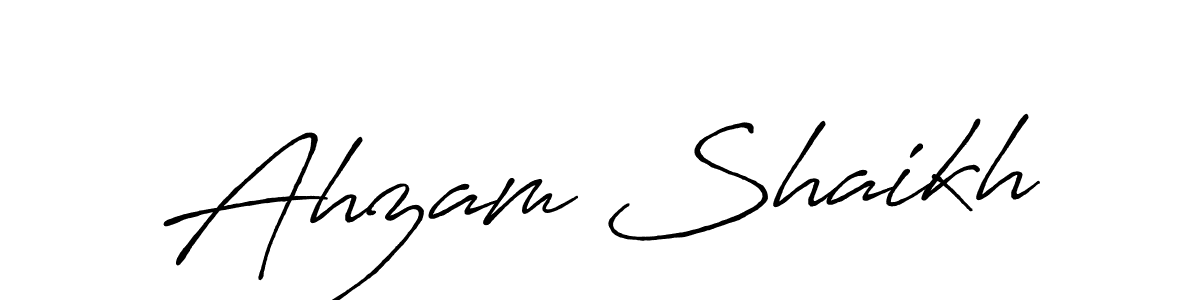 It looks lik you need a new signature style for name Ahzam Shaikh. Design unique handwritten (Antro_Vectra_Bolder) signature with our free signature maker in just a few clicks. Ahzam Shaikh signature style 7 images and pictures png