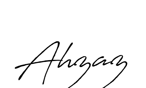 Use a signature maker to create a handwritten signature online. With this signature software, you can design (Antro_Vectra_Bolder) your own signature for name Ahzaz. Ahzaz signature style 7 images and pictures png