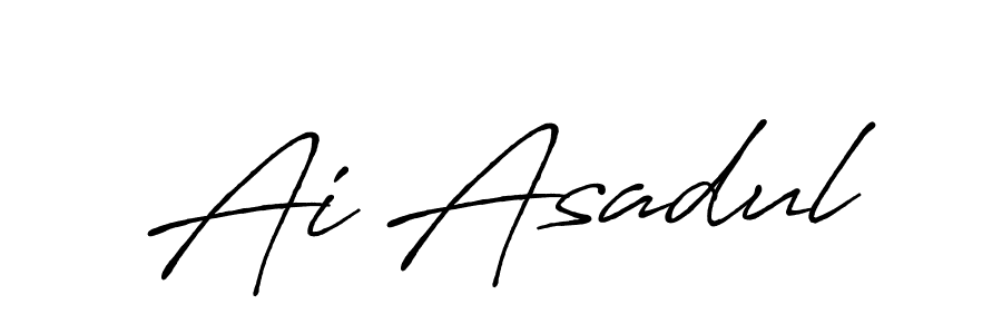 Similarly Antro_Vectra_Bolder is the best handwritten signature design. Signature creator online .You can use it as an online autograph creator for name Ai Asadul. Ai Asadul signature style 7 images and pictures png